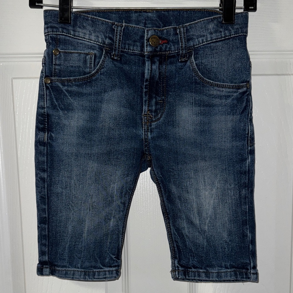 Wrangler Authentic Denim Shorts with Red Accents